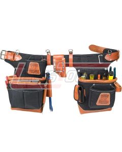 OCCIDENTAL LEATHER 9850 Adjust-to-Fit™ Fat Lip™ Tool Bag Set - Black