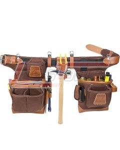 OCCIDENTAL LEATHER 9855 Adjust-to-Fit™ Fat Lip™ Tool Bag Set - Cafe