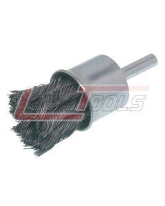 PEARL ABRASIVE CLKEB1 1 x .014 x 1/4 KNOT END BRUSH TEMPERED WIRE - WIRE BRUSHES