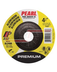 PEARL ABRASIVE DA4510 4-1/2 x 1/4 x 7/8 D.A. SERIES ALUMINUM GRINDING WHEEL TYPE 27 - DEPRESSED CENTER GRINDING WHEELS