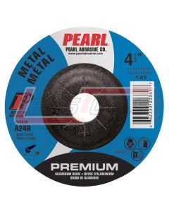 PEARL ABRASIVE DC4510 4-1/2 x 1/4 x 7/8 ALUMINUM OXIDE PREMIUM TYPE 27 - DEPRESSED CENTER GRINDING WHEELS