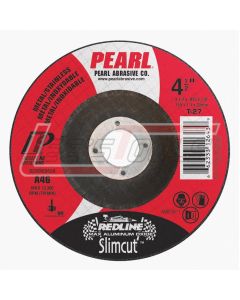 PEARL ABRASIVE DCRED60 6 x 1/4 x 7/8 ALUMINUM OXIDE REDLINE™ MAX A.O.™ TYPE 27 - DEPRESSED CENTER GRINDING WHEELS