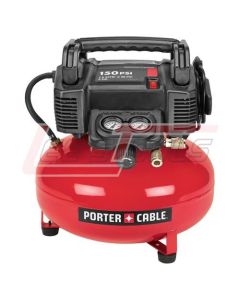 PORTER CABLE C2002 150 PSI 6 GAL OIL-FREE PANCAKE COMPRESSOR