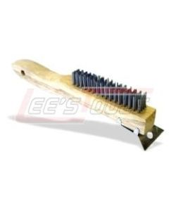 NEIKO TOOLS 00316 BRUSH WIRE HDL SHOE W/SCRAPER(