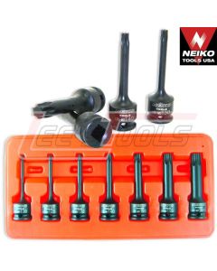 NEIKO TOOLS 01132B SKT/BIT STAR IMP-CMO-L 3/8" 7P