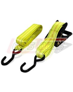 NEIKO TOOLS 51012 2"X20' Ratchet Tie Down "J" Hook -s-