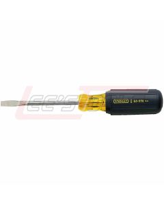 STANLEY  HAND TOOLS 66-090 STANLEY® Vinyl Grip Standard Blade Standard Tip Screwdriver 1/4" x 4" Long