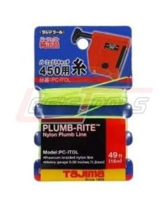 TAJIMA PC-ITOL Plumb-Rite® Braided Plumb Line, nylon / polyester, 15 m / 49 ft. - Card-Pack
