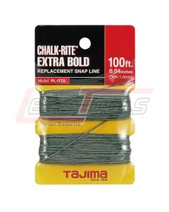TAJIMA PL-ITOL Chalk-Rite® Extra Bold braided line, 1.0 mm x 30m / 100 ft. - Card-Pack