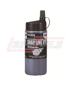 TAJIMA PLC3-BK300 Snap Line Dye, permanent marking chalk, black, easy-fill nozzle, 300g /10.5 oz. - Bottle