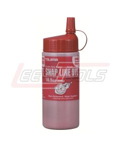 TAJIMA PLC3-DR300 Snap Line Dye, permanent marking chalk, dark red, easy-fill nozzle, 300g / 10.5 oz. - Bottle