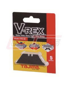 TAJIMA VRB-5B V-REX™, Fluoro-Coat™ utility knife blades, 5-blade pack