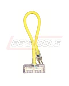 VOLTEC 04-00090 2ft 12/3 STW Yellow Pwr Blk Adapter