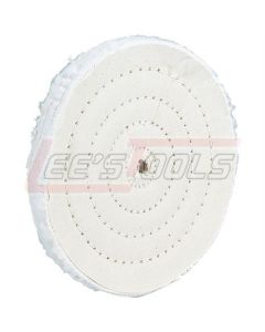 WOODSTOCK D2510 Buffing Wheel - Soft Muslin 4" x 40 Ply x 1/4" Hole