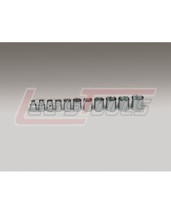 WRIGHT 312 3/8" Dr., 11 Pc. 6 Pt. Std. Socket Set 1/4" - 7/8"