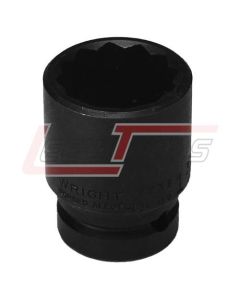 WRIGHT 67H-46MM 46mm 3/4" Dr. 12 Pt. Metric Power Socket
