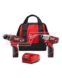 MILWAUKEE 2497-22 M12™ COMBO 3/8 HMR DRL/IMPACT W/CMPT BAT