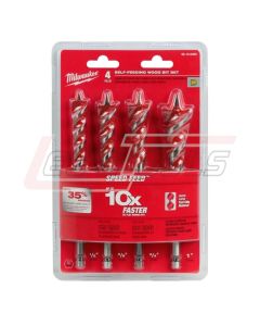 MILWAUKEE 48-13-0400 4PC BIT WOOD SPEED FEED™ SET