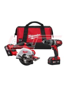 MILWAUKEE 2698-22 M18™ COMBO CMPT HMR DR/METAL SAW/2 BAT