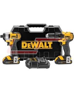 DEWALT DCK280C2 20V MAX Li-Ion Compact Drill & Impact Combo Kit (1.5 Ah)