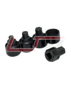 LISLE 69000 Dual Drive Stubby Metric Hex Bit Set (4pc.)