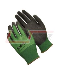 PIP 34-400/M G-TEK ACTIVE GRIP BLACK NITRILE WITH MICROFINISH GRIP ON GREEN SEAMLESS KNIT NYLON LINER