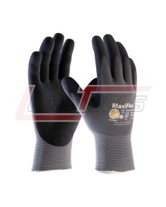 PIP 34-874/XL G-TEK MAXIFLEX ULTIMATE, BLACK MICRO-FOAM NITRILE COATED PALM & FINGER TIPS, GRAY SEAMLESS KNIT NYLO
