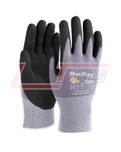 PIP 34-874/XXL G-TEK MAXIFLEX ULTIMATE, BLACK MICRO-FOAM NITRILE COATED PALM & FINGER TIPS, GRAY SEAMLESS KNIT NYLO