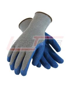 PIP 39-C1305/S G-TEK, BLUE LATEX "CRINKLE GRIP", GRAY COTTON/POLYESTER SHELL, REGULAR GRADE