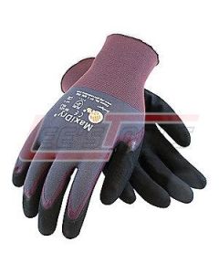 PIP 56-424/L MAXIDRY ULTRA LIGHT WEIGHT NITRILE PALM COATING ON SUPER FINE GAUGE SEAMLESS KNIT NYLON LINER WITH N