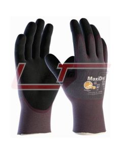 PIP 56-424/S MAXIDRY ULTRA LIGHT WEIGHT NITRILE PALM COATING ON SUPER FINE GAUGE SEAMLESS KNIT NYLON LINER WITH N