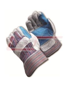PIP 84-7533J B/C Grade Split cowhide Double Palm Gloves