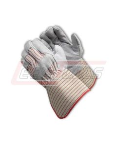PIP 85-7612 B/C GRADE SPLIT COWHIDE DOUBLE PALM Black,Blue,Red STRIPED