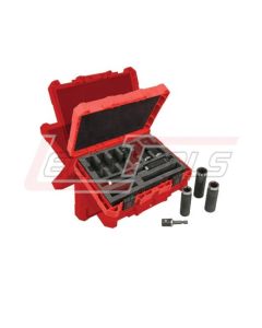 MILWAUKEE 49-66-4484 SHOCKWAVE™ 1/2" DR THIN WALL DEEP IMPACT SOCKET SET 9PC