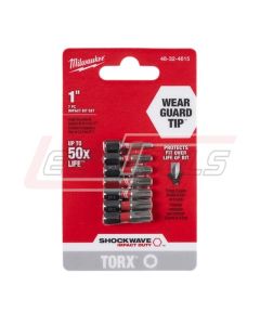 MILWAUKEE 48-32-4615 SHOCKWAVE™ 7PC TORX 1" INSERT BIT SET