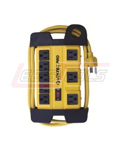 VOLTEC 11-00227 HD SURGE POWER STATION, METAL BODY 1050J. 8 TOTAL OUTLETS WITH 3 TRANSFORMER