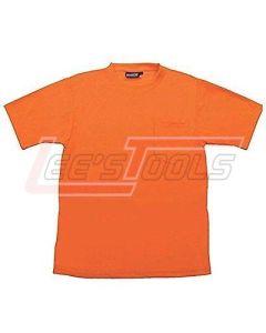 ERB SAFETY 61772 9602 Orange - Medium - Non-ANSI T-Shirt Short Sleeve Hi-Viz Orange