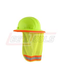 ERB SAFETY 19281 S268 Mesh Neck Shield - Hi-Viz Lime
