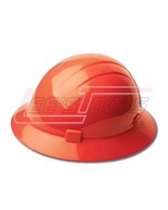ERB SAFETY 19224 Red - Americana® Mega Ratchet® Full Brim - HAT STYLE: 4-POINT NYLON SUSPENSION WITH RATCHET ADJUSTME