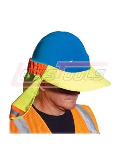 PIP 396-800-YEL HARD HAT VISOR HIGH VISIBILITY YELLOW WITH SILVER REFLECTIVE