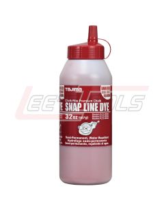 TAJIMA PLC3-DR900 Snap Line Dye,(level 5) permanent marking chalk, dark red, easy-fill nozzle, 907g / 32 oz. - Bottle