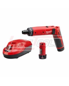 MILWAUKEE 2101-22 M4™ 1/4 HEX SCREWDRIVER KIT W/2 BAT