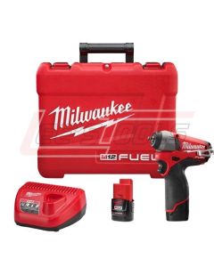 MILWAUKEE 2452-22 M12™ FUEL™ 1/4 IMPACT WRENCH KIT W/2 BAT