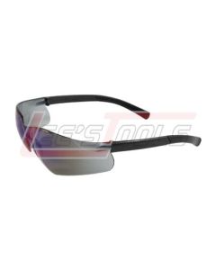 PIP 250-06-0006 ZENON Z13 EYEWEAR, BLUE MIRROR POLYCARBONATE LENS, ANTI-SCRATCH, BLACK TEMPLES W/ RUBBER TIPS, MOLDE