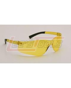 PIP 250-06-5509 ZENON Z13 EYEWEAR, AMBER POLYCARBONATE LENS, ANTI-SCRATCH, AMBER TEMPLES W/ RUBBER TIPS, MOLDED NOSE