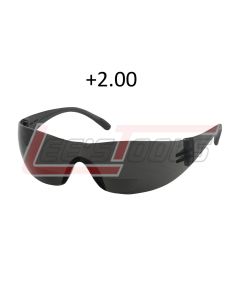 PIP 250-27-0120 ZENON Z12R READING MAGNIFIER EYEWEAR, CORRECTIVE BIFOCAL +2.00 DIOPTER, GRAY POLYCARBONATE LENS, ANT