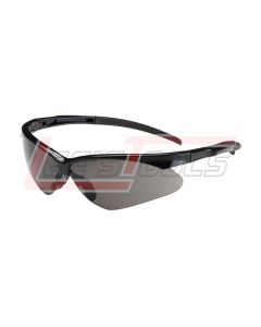 PIP 250-28-0021 ADVERSARY EYEWEAR, GRAY POLYCARBONATE LENS, ANTI-SCRATCH AND ANTI-FOG, SEMI-RIMLESS BLACK FRAME, RUB