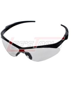 PIP 250-AN-10111 ANSER EYEWEAR, CLEAR POLYCARBONATE LENS, ANTI-SCRATCH AND ANTI-FOG, BLACK FRAME, RADIUSED TEMPLES W/
