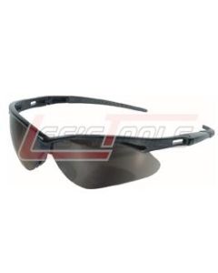 PIP 250-AN-10112 ANSER EYEWEAR, GRAY POLYCARBONATE LENS, ANTI-SCRATCH, BLACK FRAME, RADIUSED TEMPLES W/ RUBBER TIPS,