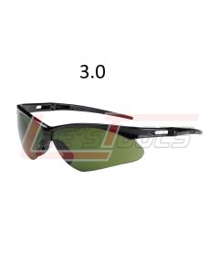 PIP 250-AN-10118 ANSER EYEWEAR, IR FILTER SHADE 3.0 POLYCARBONATE LENS, ANTI-SCRATCH, BLACK FRAME, RADIUSED TEMPLES W
